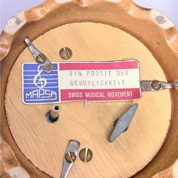 Vintage MAPSA Ceramic Beer Stein with Lid - Picture 2 of 5